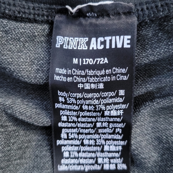 Pink active leggings Black Size Medium - Picture 3 of 3